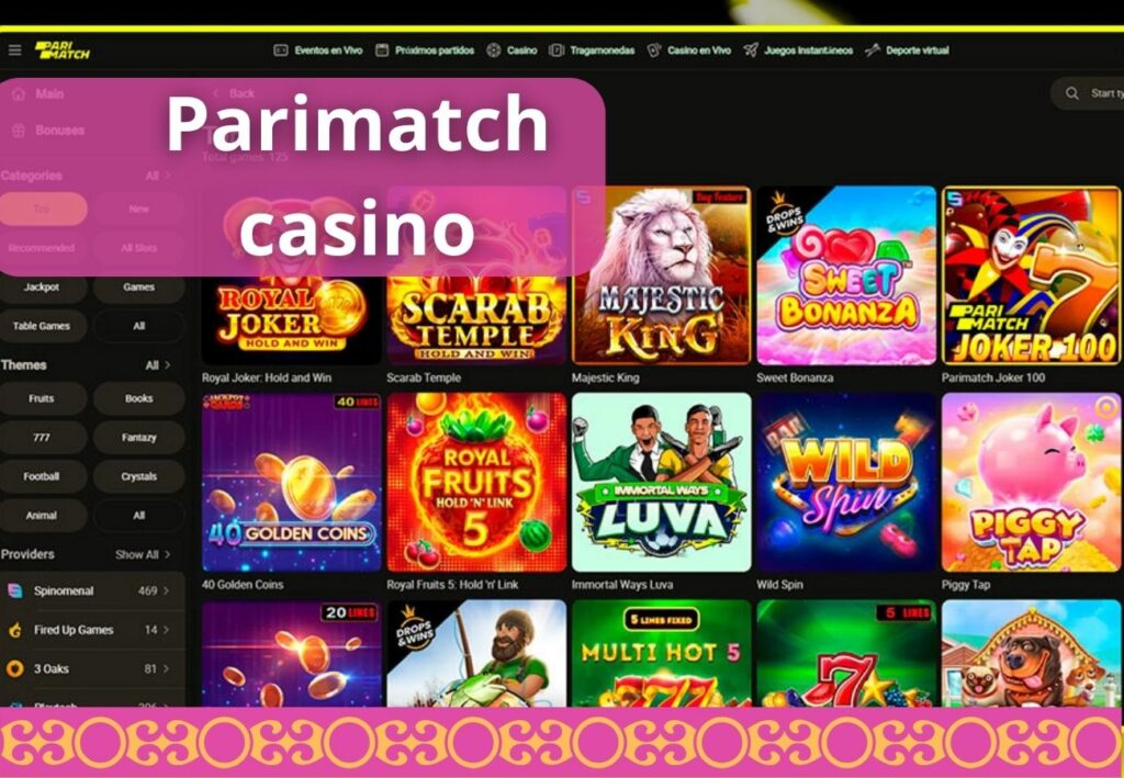 Parimatch India casino top games overview